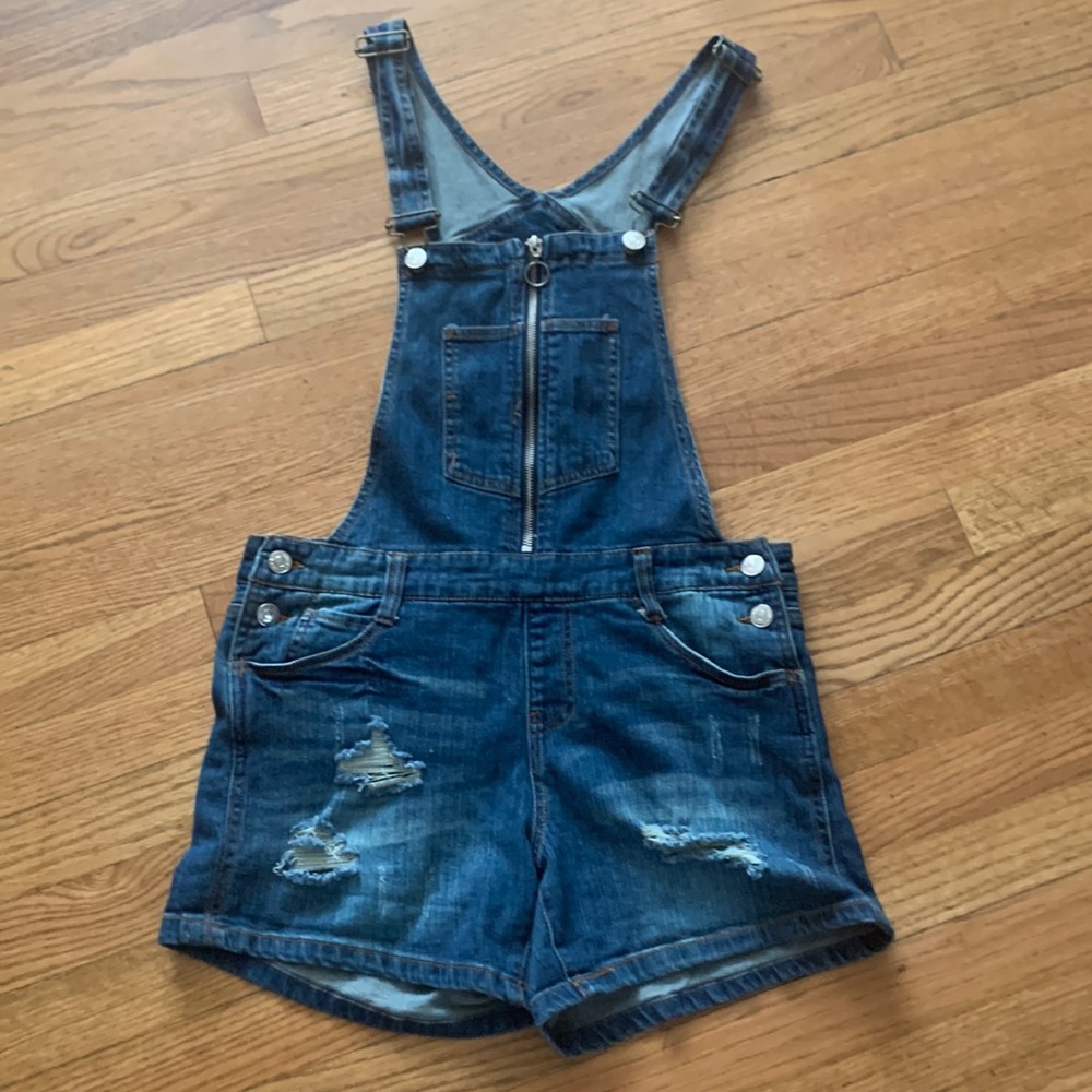 junior girls overall shorts size 5